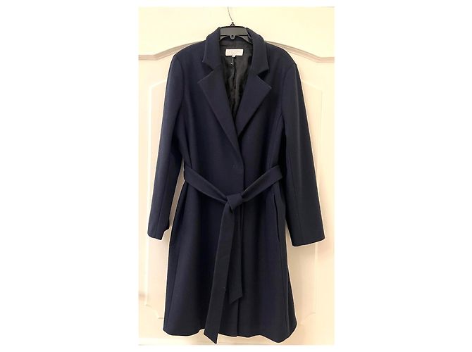 Abrigo trench de lana Escada Azul marino - vista 12