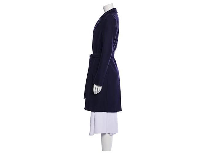 Abrigo trench de lana Escada Azul marino - vista 3