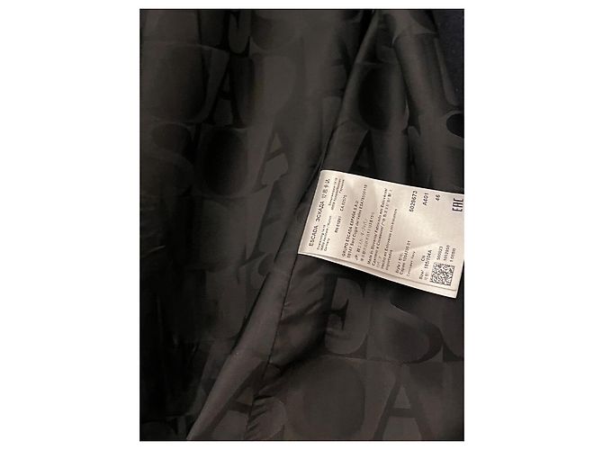 Abrigo trench de lana Escada Azul marino - vista 7