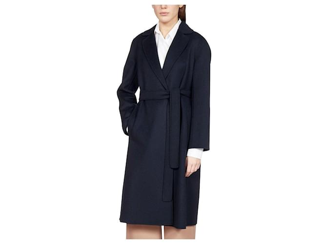 Abrigo trench de lana Escada Azul marino - vista 9