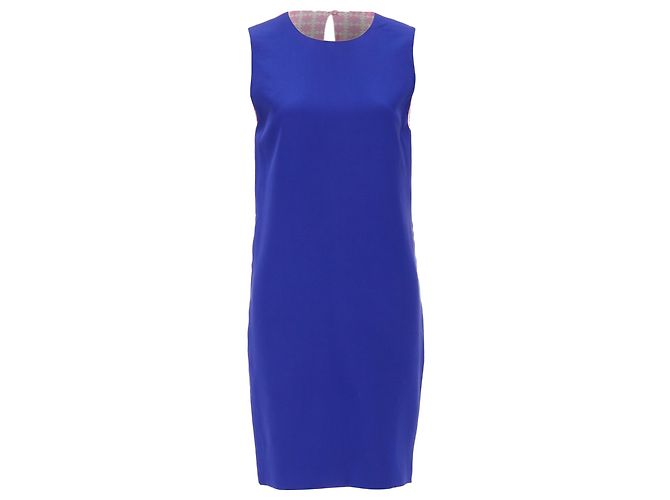 Vestido de estampado geométrico Fausto Puglisi Azul - vista 2