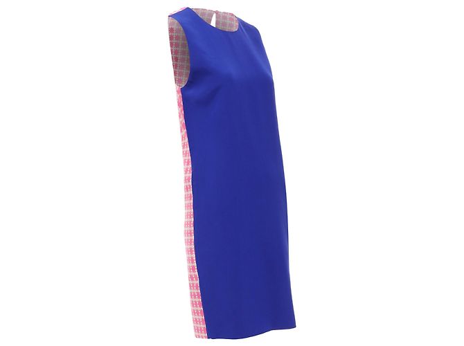 Vestido de estampado geométrico Fausto Puglisi Azul - vista 3