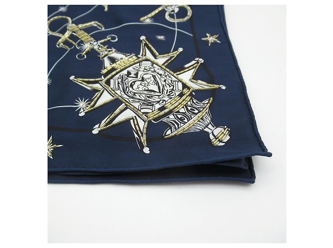 Hermès Bufanda de seda Hermes Chorus Stellarum Azul - vista 2