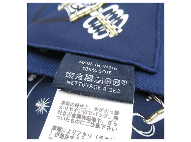 Hermès Bufanda de seda Hermes Chorus Stellarum Azul - vista 4