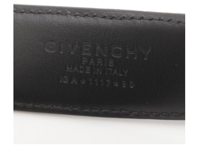Ceinture en cuir Givenchy noire pour homme - vue 4