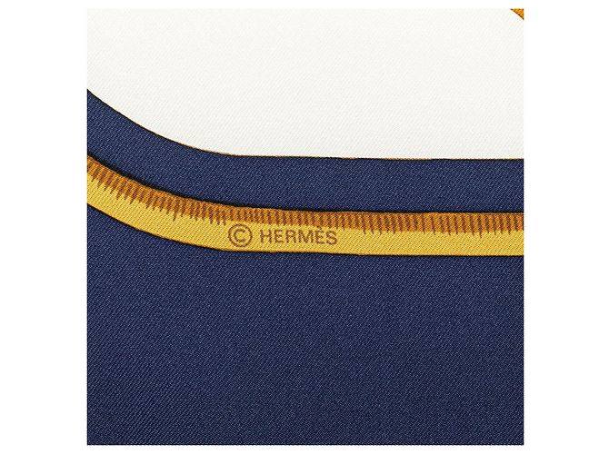 Hermès Foulard in seta Hermes TIGRE ROYAL Blu - vista 3