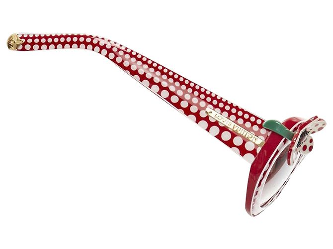 Gafas de sol con lunares florales Louis Vuitton Roja - vista 4