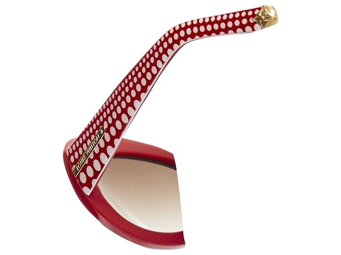 Gafas de sol con lunares florales Louis Vuitton Roja - vista 5
