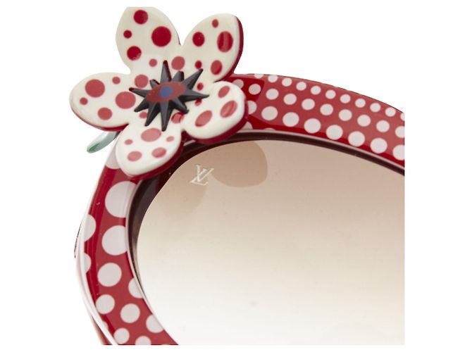 Gafas de sol con lunares florales Louis Vuitton Roja - vista 6