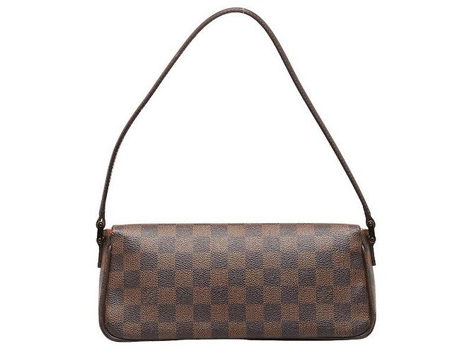 Borsa a Spalla Damier Recourter di Louis Vuitton Marrone - vista 3