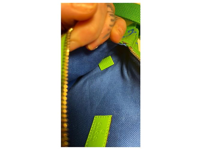 Gucci gg grüner Gürteltasche mit Monogramm Blau Hellgrün - Ansicht 10