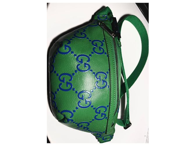 Gucci gg grüner Gürteltasche mit Monogramm Blau Hellgrün - Ansicht 2