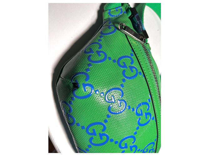 Gucci gg grüner Gürteltasche mit Monogramm Blau Hellgrün - Ansicht 4