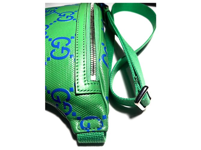 Gucci gg grüner Gürteltasche mit Monogramm Blau Hellgrün - Ansicht 5