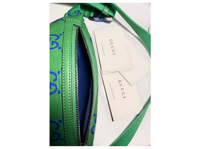 Gucci gg grüner Gürteltasche mit Monogramm Blau Hellgrün - Ansicht 8