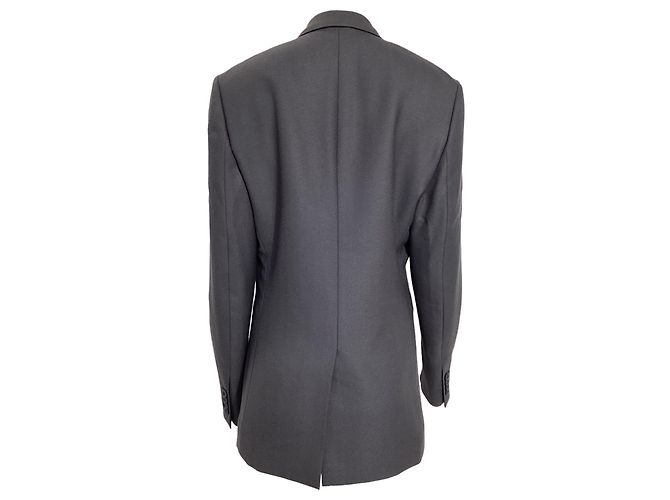 Blazer nero in lana con fodera obliqua a un bottone Dior - vista 4