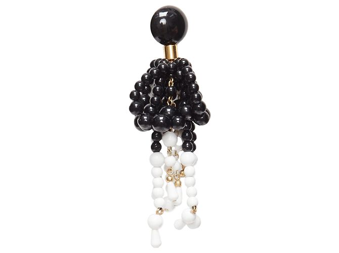 Orecchini a clip pendenti con nappina Marni Beads Drop Statement - vista 4