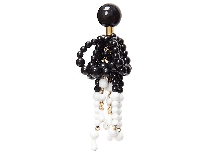 Orecchini a clip pendenti con nappina Marni Beads Drop Statement - vista 5