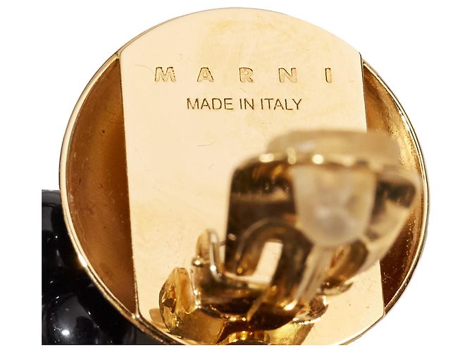 Orecchini a clip pendenti con nappina Marni Beads Drop Statement - vista 6
