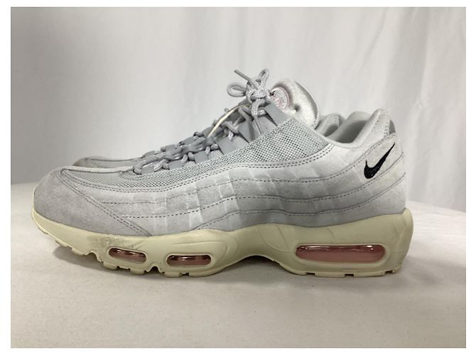 Sneakers Nike Air Max 95 Grigio Rosa in Camoscio Grigio - vista 12