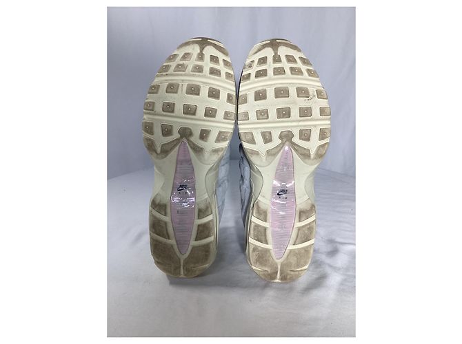 Sneakers Nike Air Max 95 Grigio Rosa in Camoscio Grigio - vista 14
