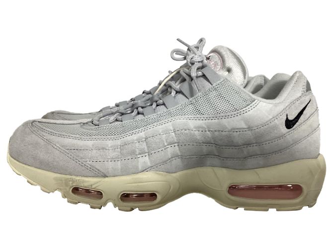 Sneakers Nike Air Max 95 Grigio Rosa in Camoscio Grigio - vista 3