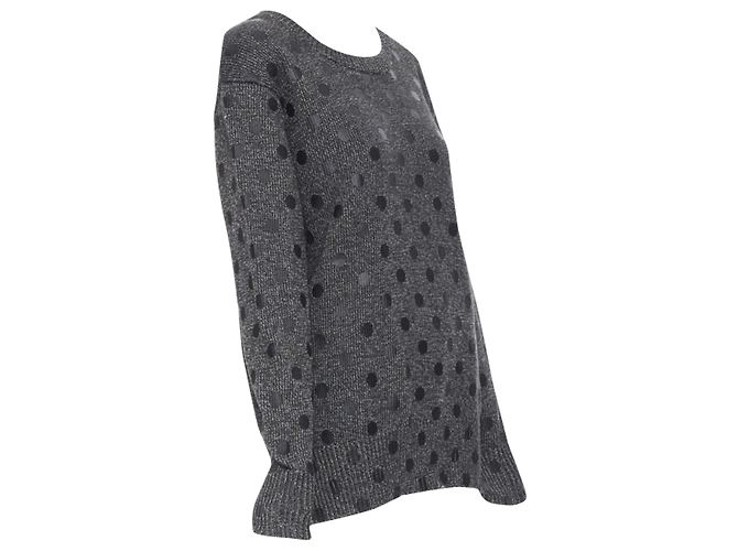 Markus Lupfer Oversized-Pullover aus Baumwollmischung mit gepunktetem Druck von MarkLupfer - Ansicht 3
