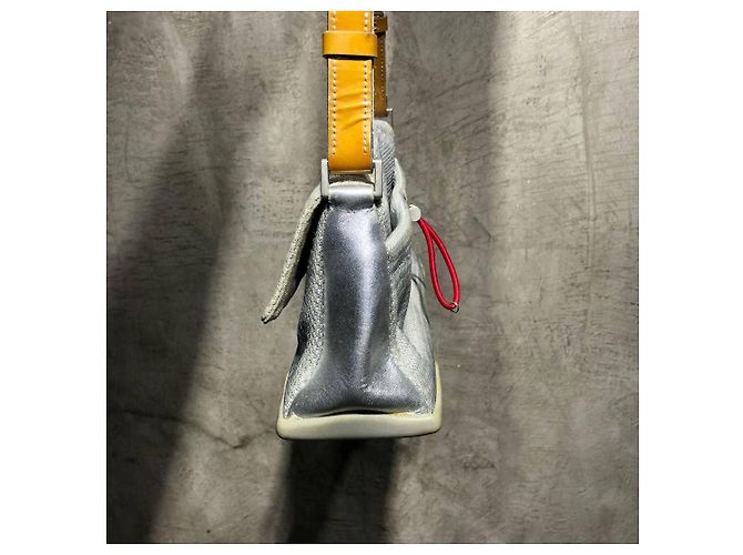 Borsa a Spalla in Rete Sportiva Prada Argento - vista 10