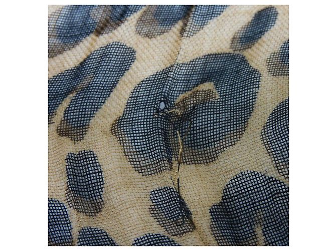 Sciarpa Graffiti Leopardo Louis Vuitton M72215 Marrone - vista 3