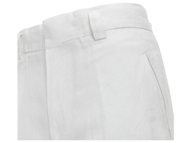 Pantaloni cropped in lino grosgrain con cavallo basso di Haider Ackermann - vista 2
