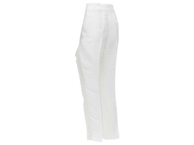 Pantaloni cropped in lino grosgrain con cavallo basso di Haider Ackermann - vista 6