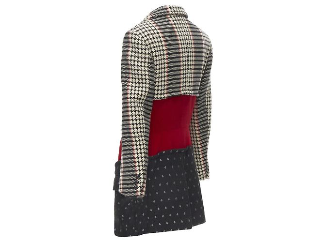 Comme Des Garcons Blazer deconstruido de jacquard de terciopelo tweed de Comme Des Garçons - vista 6