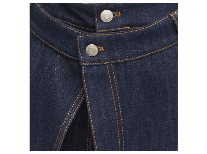 Shorts de denim con doble cintura y parche de logo Alexander McQueen - vista 2
