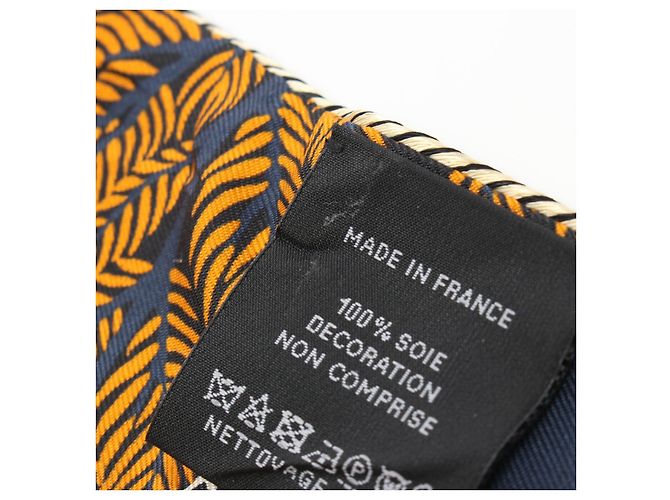Bufanda de seda Hermès Twilly LE CHARME DE ORFEO Naranja - vista 4