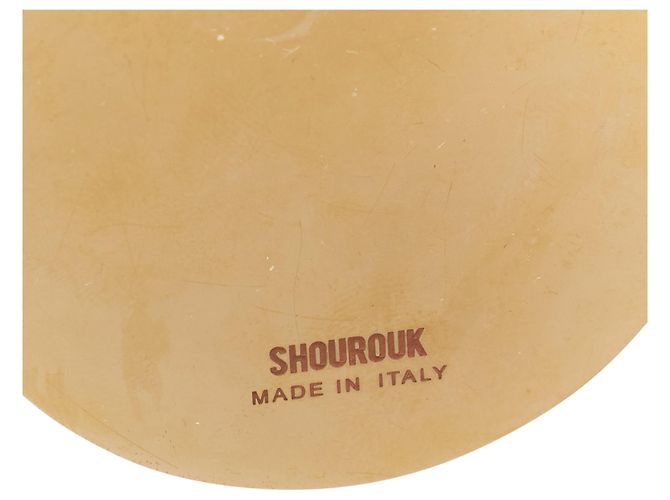 Orecchini a clip in metallo Shourouk Ombre Crystal Sand Argento Metallico - vista 6