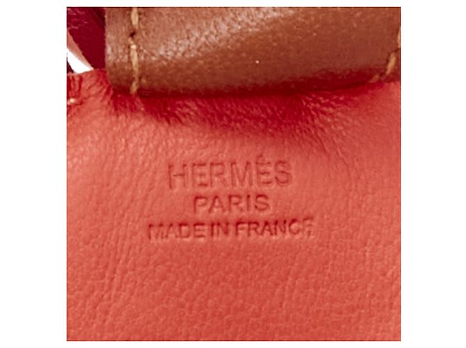 Trim Hermès Charm per borsa a frange in pelle a forma di cavallo Hermes Rodeo PM Rosso - vista 5