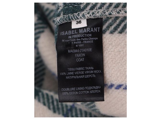 Chaqueta de cuadros con botones Faxon de Isabel Marant Étoile en lana multicolor - vista 10