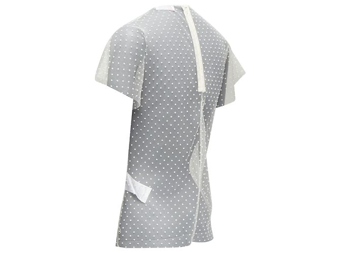 Top transparente con cuello de lazo asimétrico de lunares Red Valentino - vista 6