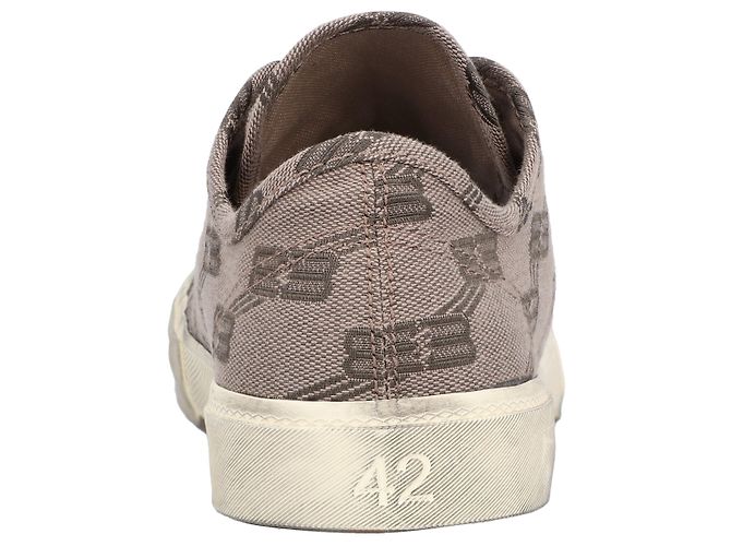 Balenciaga Paris Low Bb Monogramma Marrone - vista 3