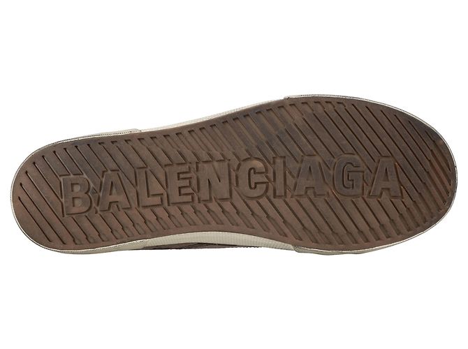 Balenciaga Paris Low Bb Monogramma Marrone - vista 4