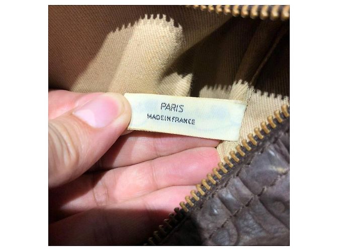 Dior Leder Trotter Boston Tasche mit geprägtem Diorissimo-Muster Braun - Ansicht 10