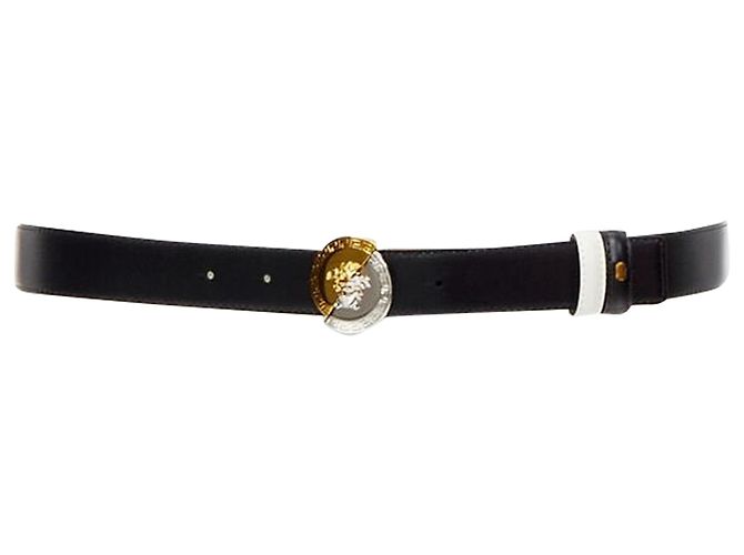 Cintura reversibile in argento con moneta Demi Medusa di Versace - vista 4