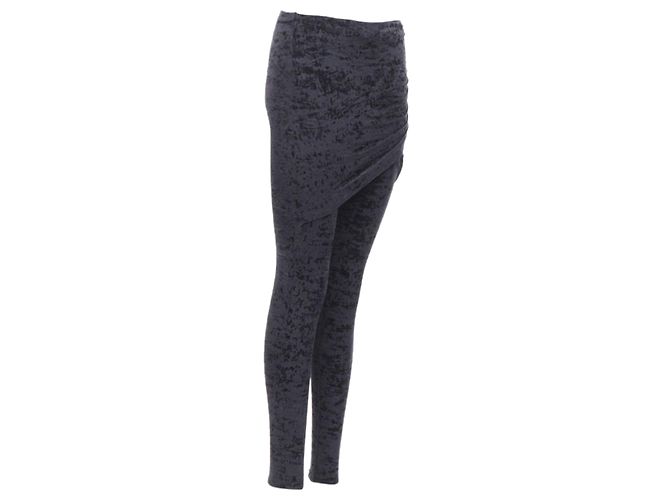 Balenciaga Demna zerknitterte Samt-Hose mit Drapierung vorne - Ansicht 4