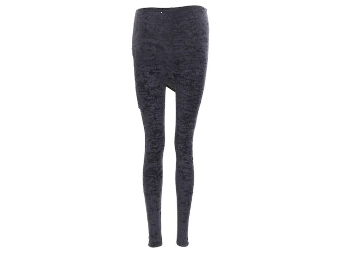 Balenciaga Demna zerknitterte Samt-Hose mit Drapierung vorne - Ansicht 6