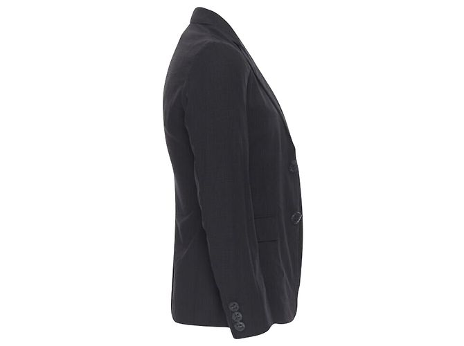 Comme Des Garcons check rubber buttons blazer jacket - view 4