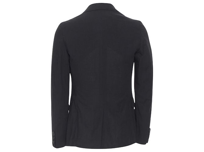 Comme Des Garcons check rubber buttons blazer jacket - view 5