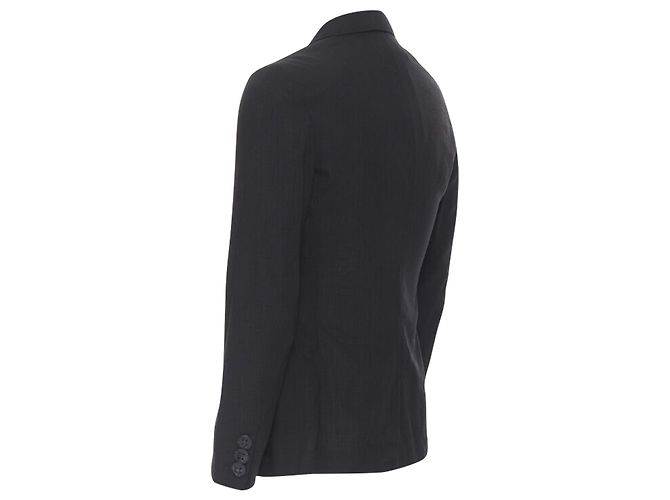 Comme Des Garcons check rubber buttons blazer jacket - view 6