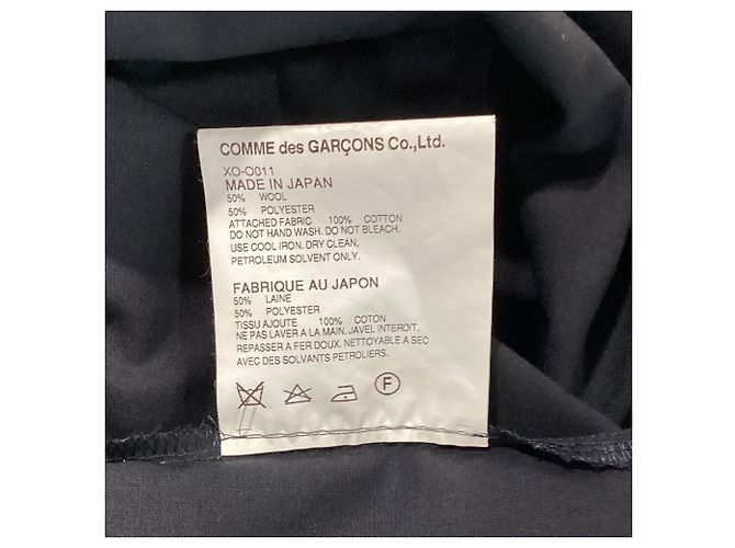 Denim-Westenkleid von Comme des Garçons Junya Watanabe aus schwarzer Wolle - Ansicht 2