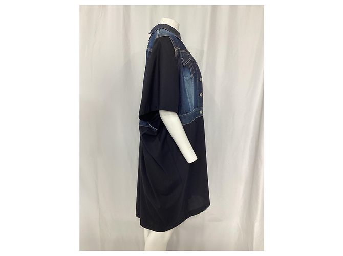 Denim-Westenkleid von Comme des Garçons Junya Watanabe aus schwarzer Wolle - Ansicht 6