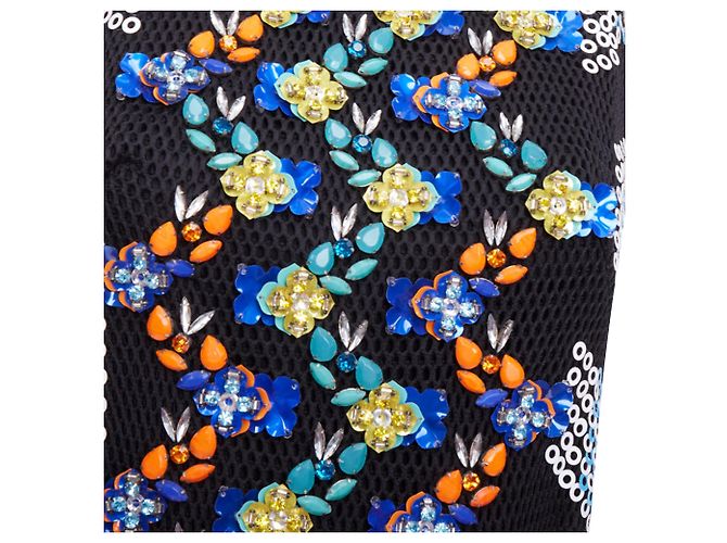 Vestido mini de malha com embellishments de contas Peter Pilotto - vista 2